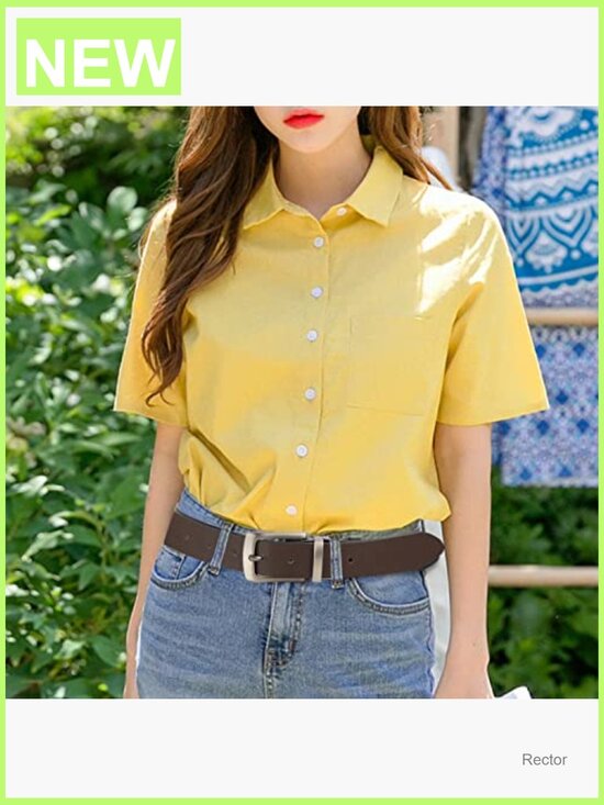 Reversible Leather Belt for Jeans & Dresses with Vintage Silver Buckle main image 3